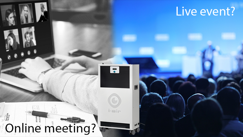 live event with purifier
